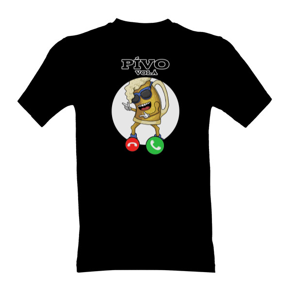 Tričko s potiskem Zvedni to pívo volá